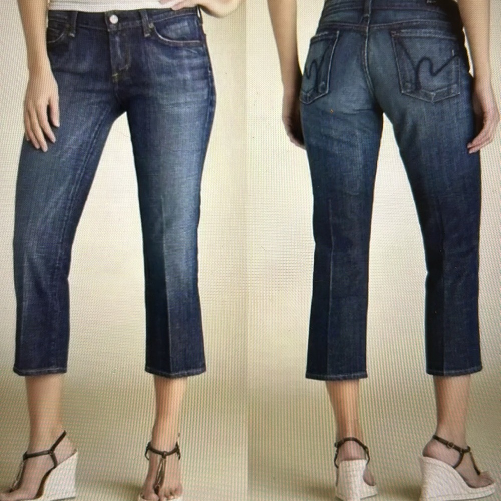 Citizens of Humanity Kelly Stretch #063 Low Waist Cropped - Sz 31